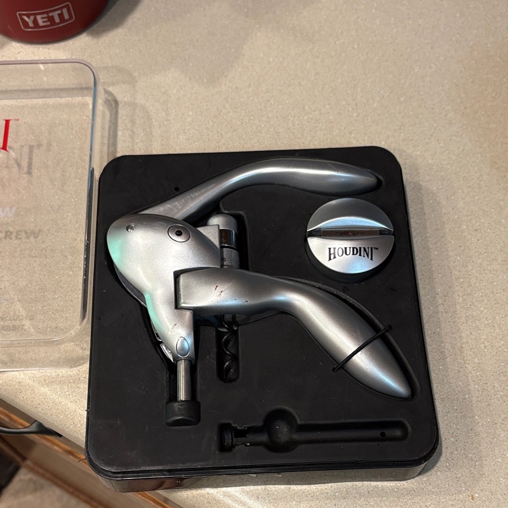 Silver Wine Opener Set